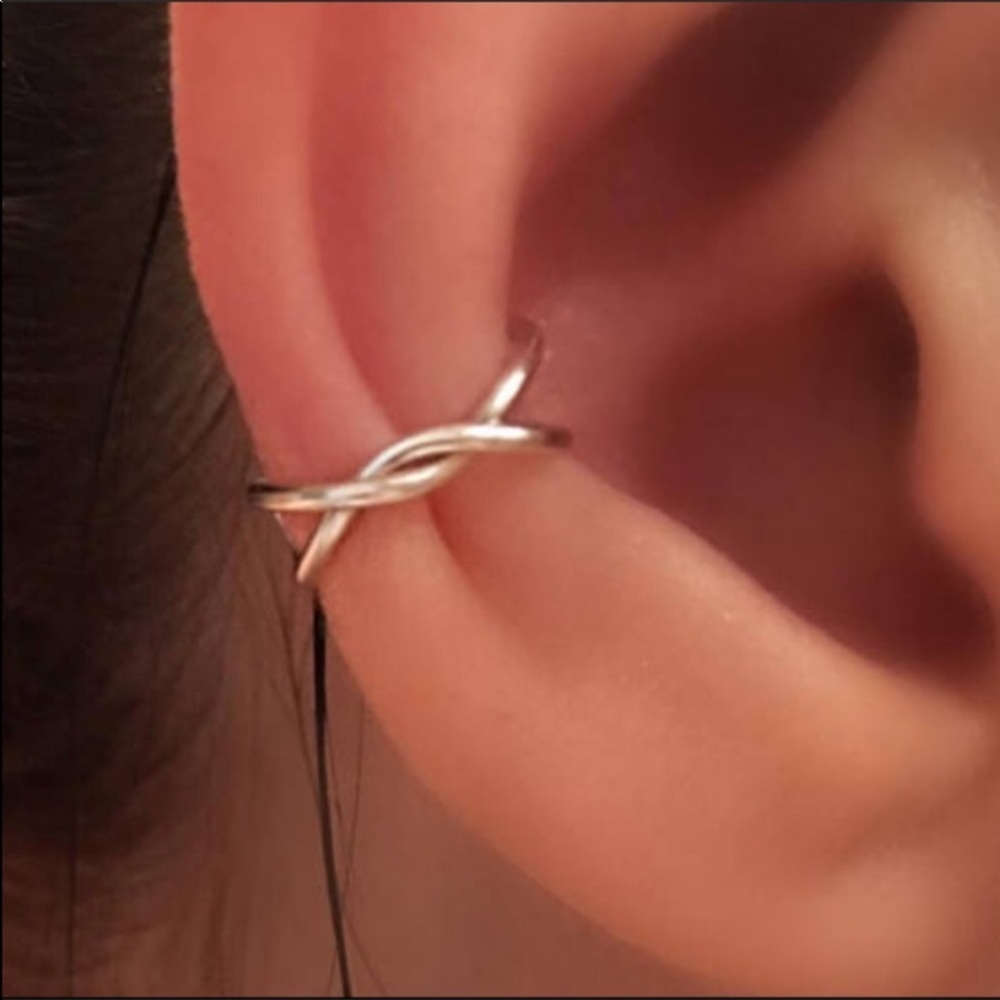 🎉RESTOCKED💕NIB Handmade 925 Silver 14K Rose Gold Ear Cuff💕